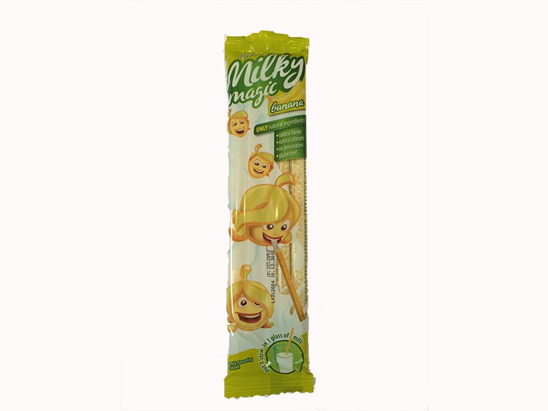 Milky Magic Banana Flavoured Straws